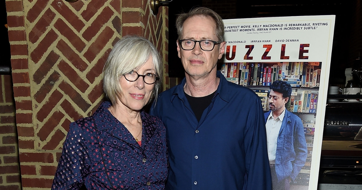 Jo Andres and Steve Buscemi attend the "Puzzle" New York Screening After Party at Oyster Bar at The Roxy Cinema on July 24, 2018, in New York City.