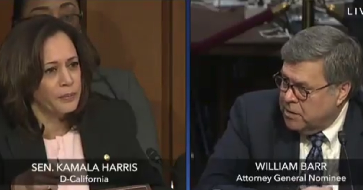 Sen. Kamala Harris questions William Barr.