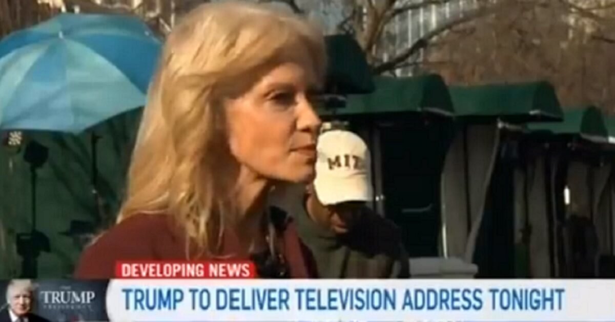 Kellyanne Conway outside White House