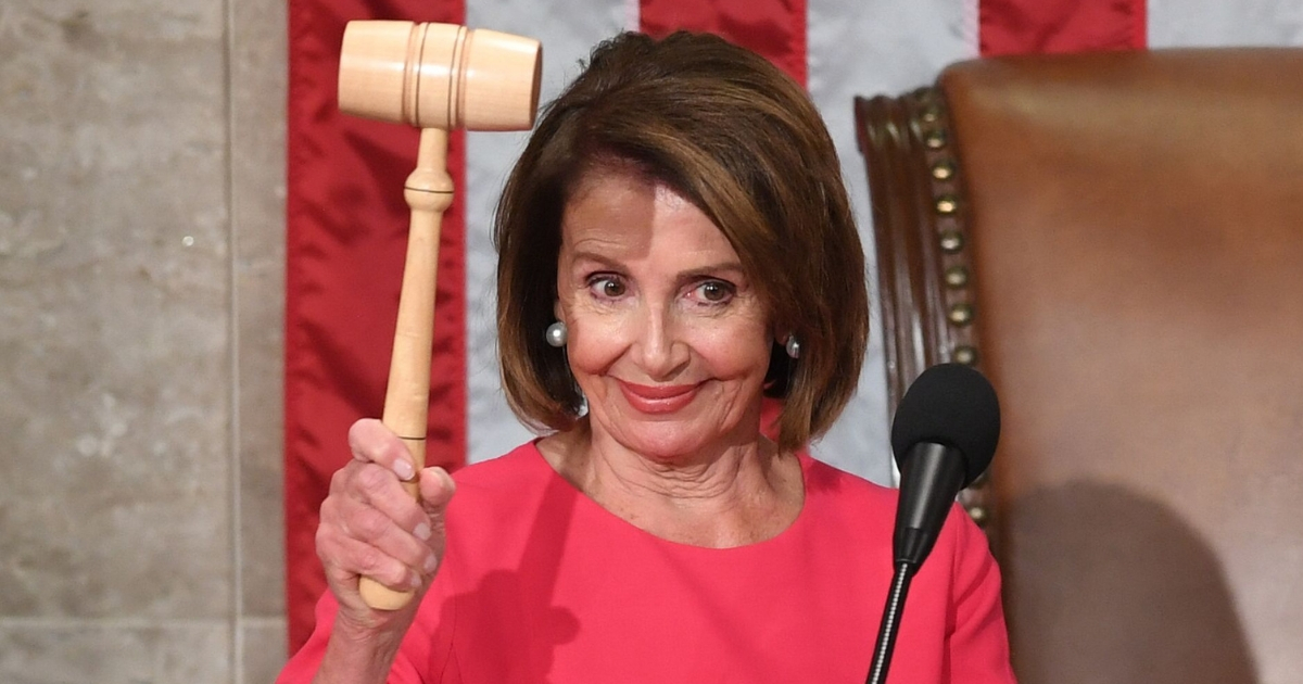 House Speaker Nancy Pelosi holds the gavel Thursday during the opening session of the 116th Congress at the Capitol in Washington.