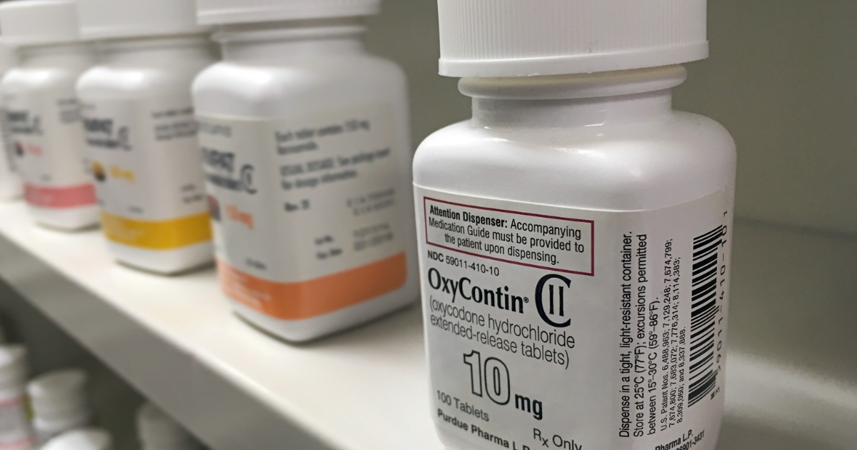 OxyContin at the pharmacy on a shelf in Ogden, Utah.