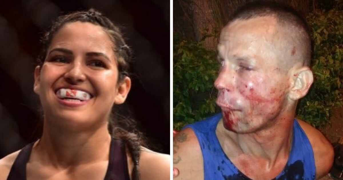 UFC fighter Polyana Viana beat the tar out of a would-be robber in Rio de Janeiro.