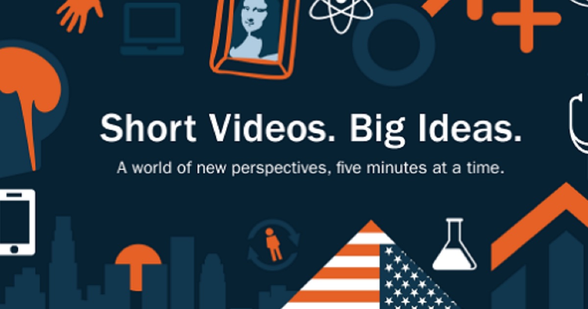 PragerU's motto of "Short videos. Big ideas."