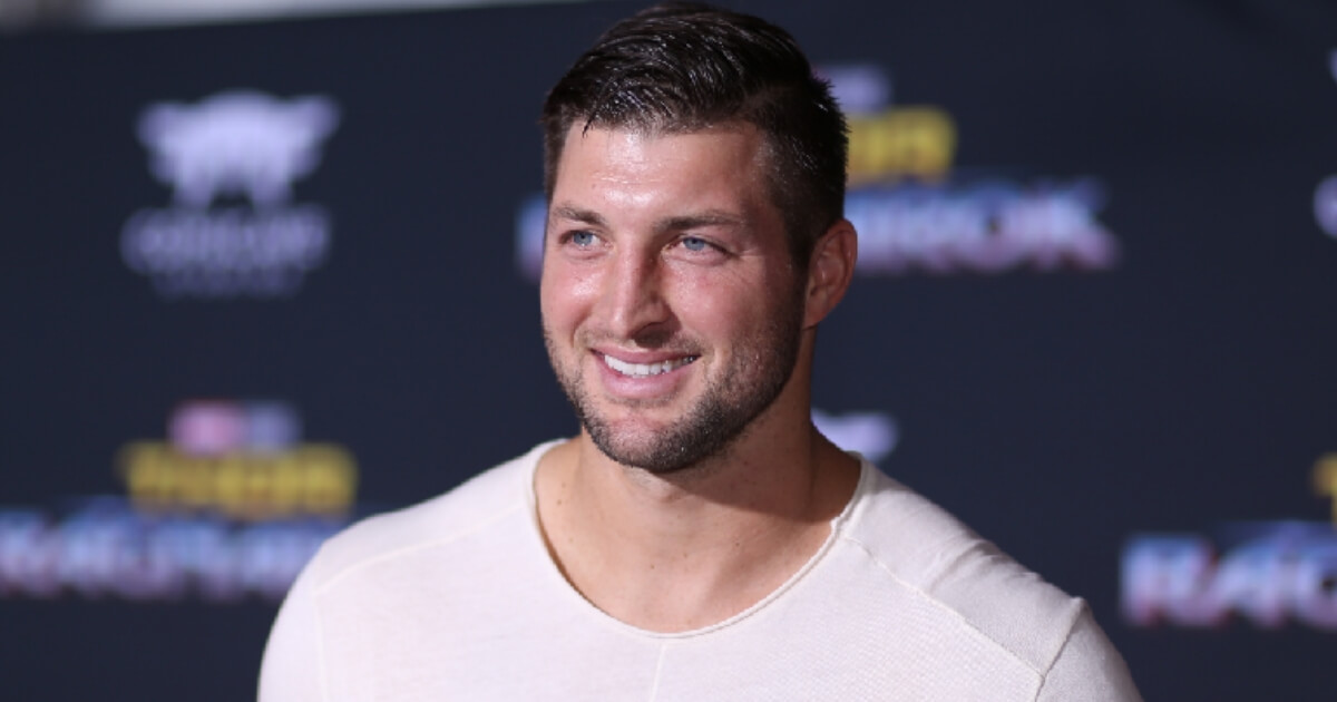 Tim Tebow is seen here at the world premiere of Marvel Studios' "Thor: Ragnarok" at the El Capitan Theatre on Oct. 10, 2017 in Hollywood, California.