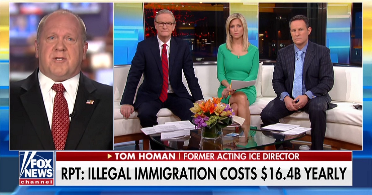 Tom Homan with the crew of "Fox & Friends"