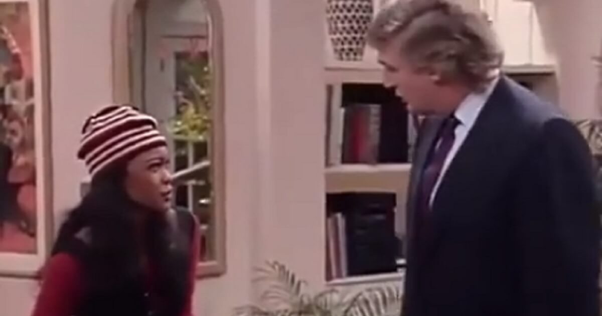 A clip from "The Fresh Prince of Bel Aire" features a Donald Trump guest appearance from the 1990s.