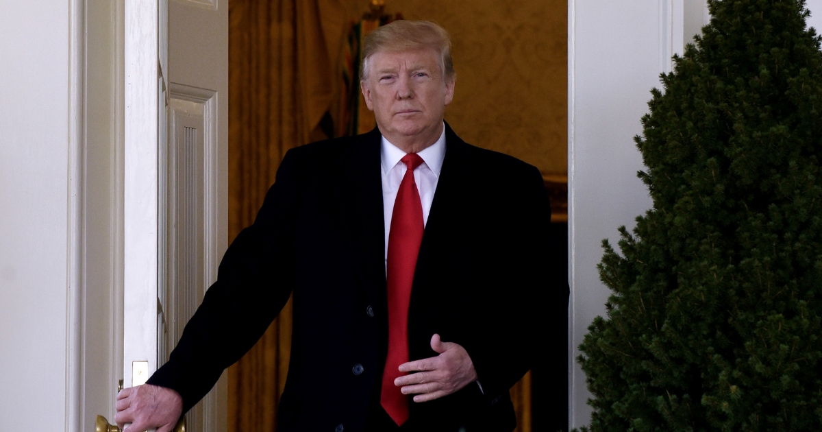Trump Leaves Oval Office