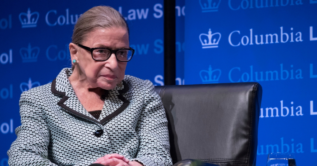U.S. Supreme Court Justice Ruth Bader Ginsburg participates in a panel discussion at Columbia University Law School, Sept. 21, 2018, in New York.