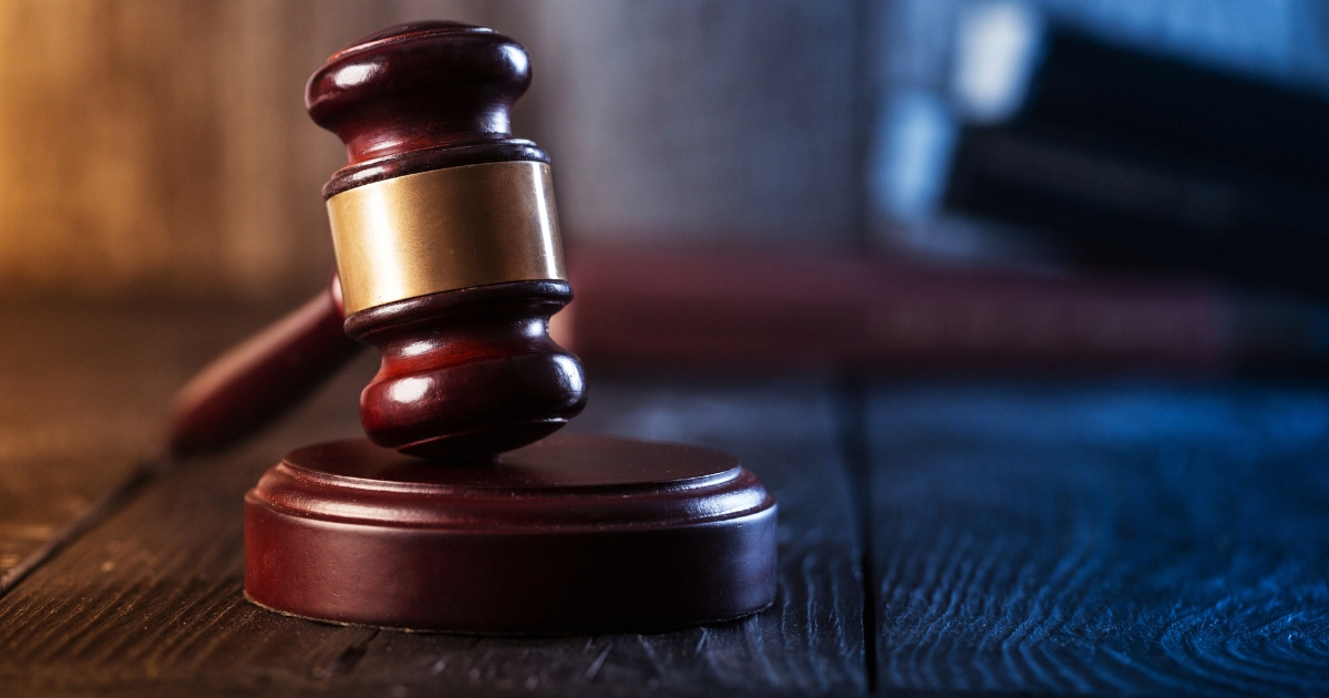 Close-up image of a wooden gavel.