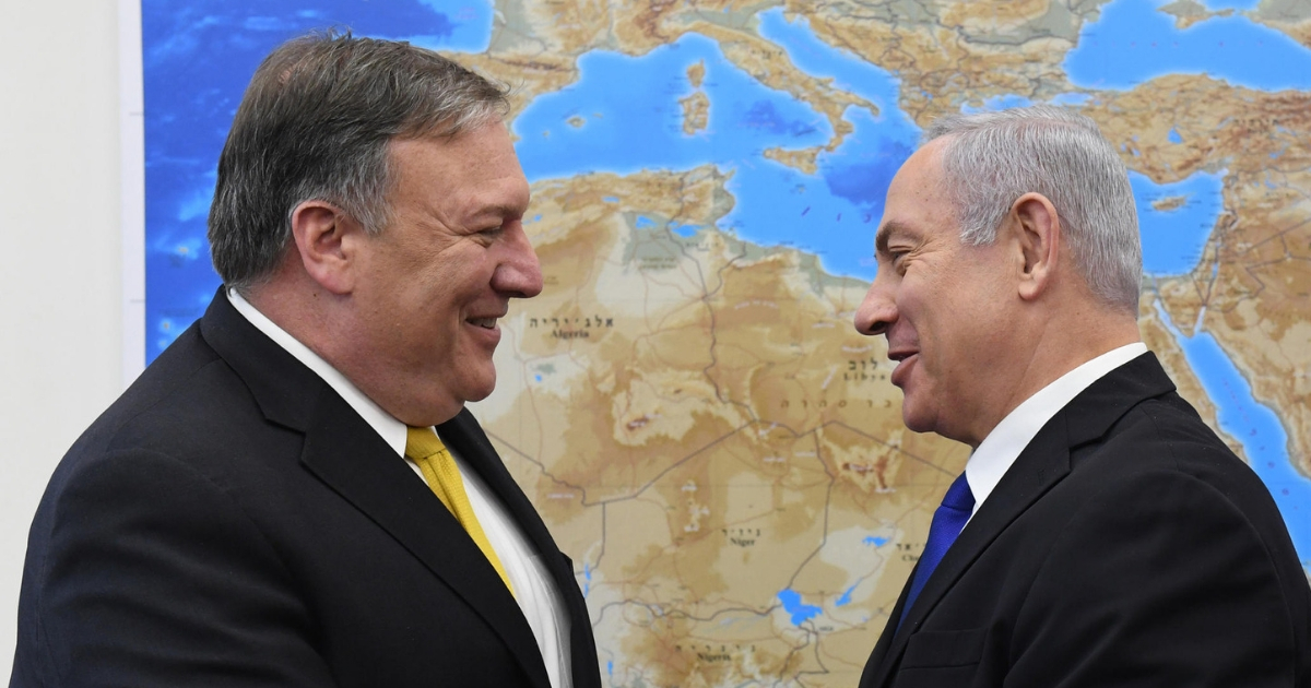 Secretary of State Mike Pompeo meets Israel's Prime Minister Benjamin Netanyahu.