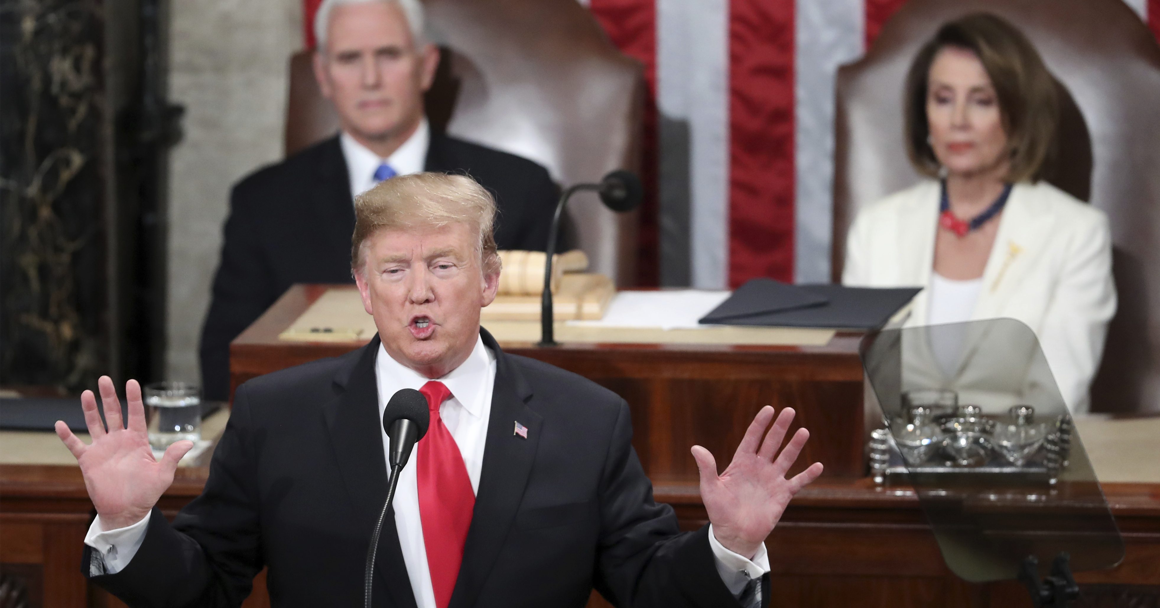 Donald Trump, Mike Pence, Nancy Pelosi