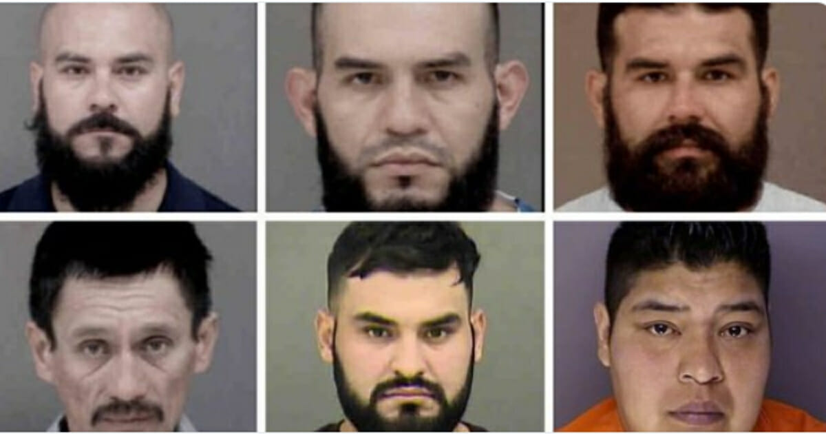 6 illegal immigrants arrested, mugshots.