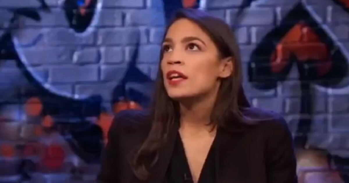 Rep. Alexandria Ocasio-Cortez makes an appearance Thursday during the late-night show "Dejus and XX" on Showtime.