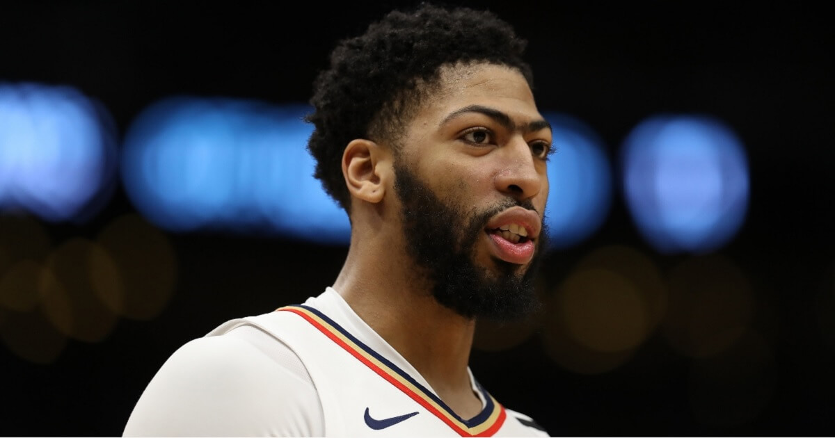 Anthony Davis of the New Orleans Pelicans looks on during a Jan. 9 game against the Cleveland Cavaliers at Smoothie King Center.