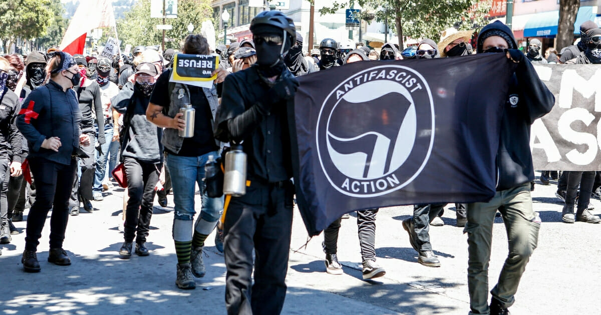 Antifa march