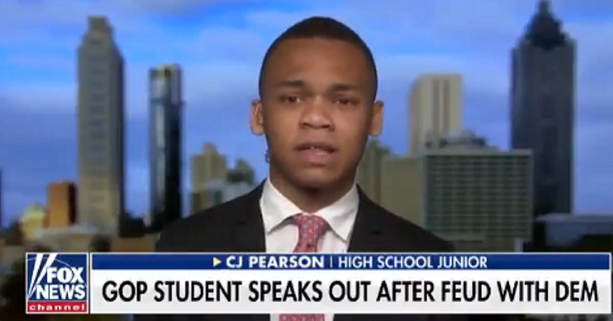 Conservative teenage activist CJ Pearson appears on "Fox & Friends Weekend" on Sunday.