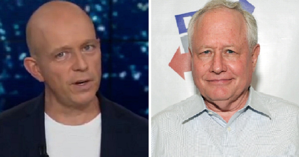 Fox News' Steve Hilton, left; and commentator William Kristol, right.
