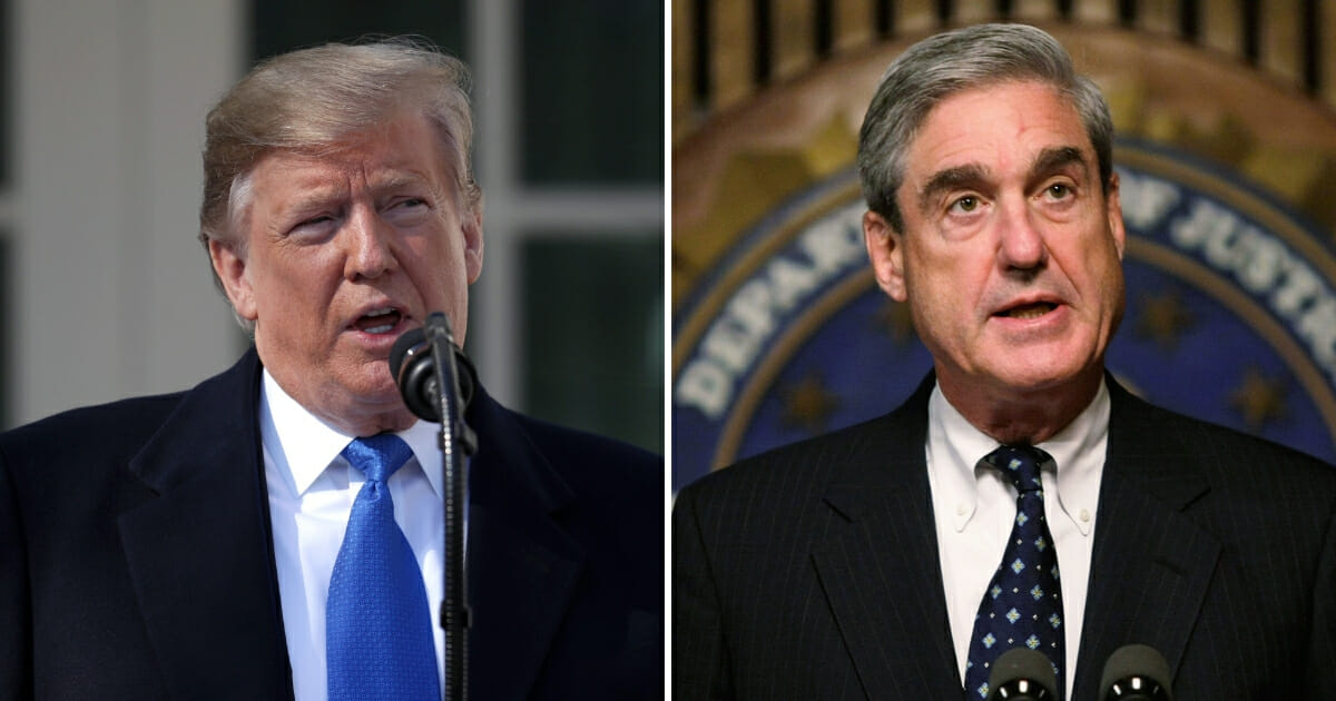 Donald Trump, left, and Robert Mueller, right.