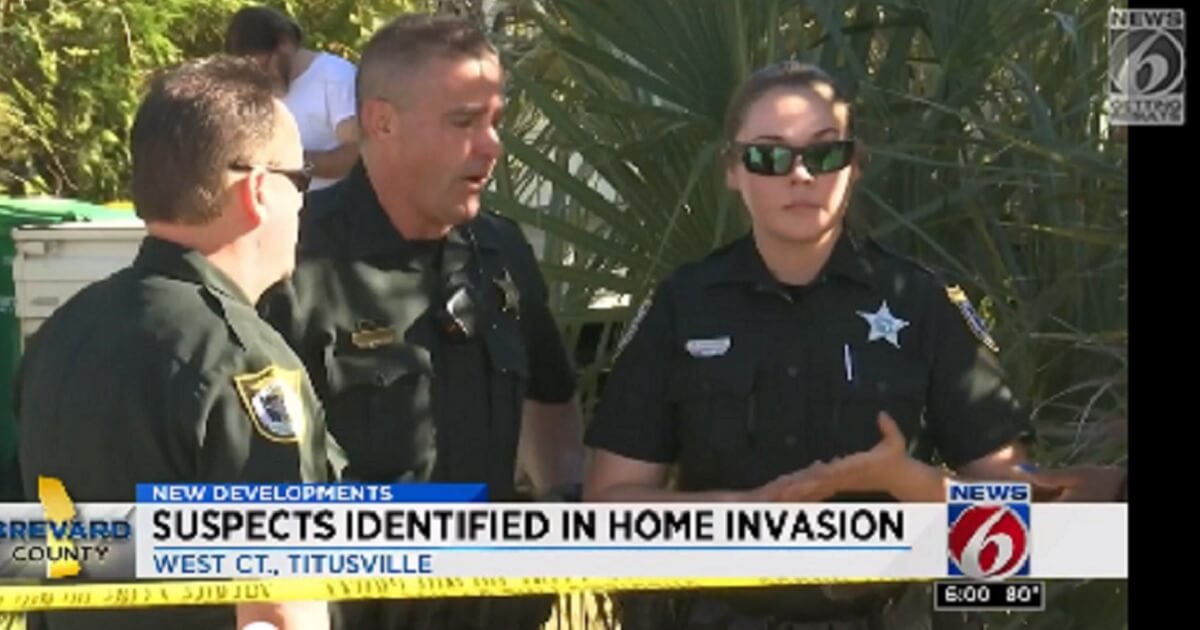 Brevard Sheriff's Office officials on the scene of a deadly home invasion shooting in Florida.