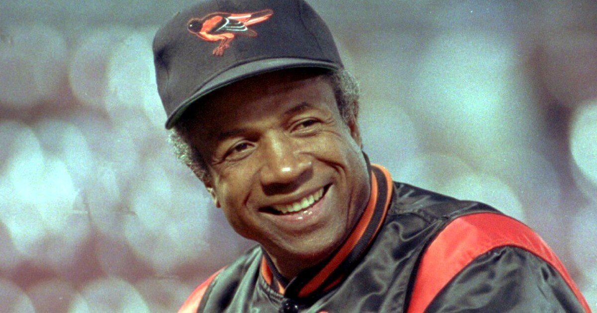 Baltimore Orioles manager Frank Robinson in 1989.