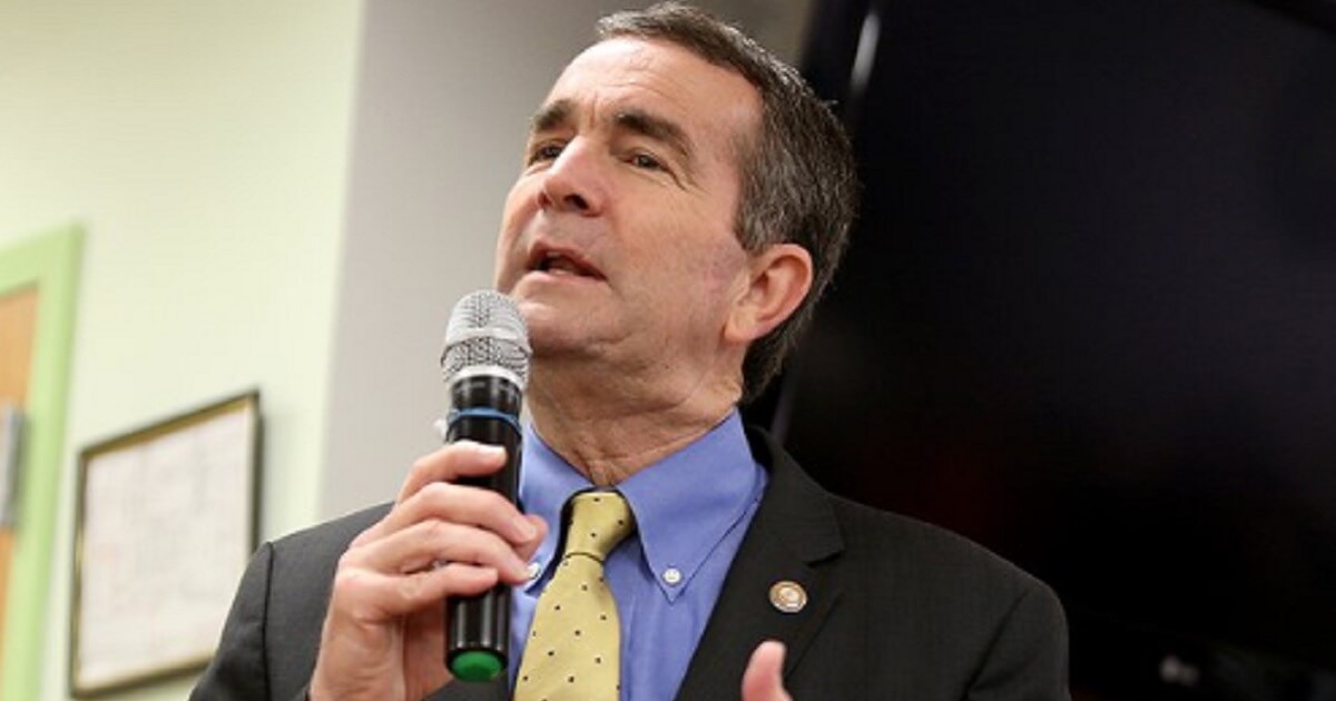 Virginia Gov. Ralph Northam appears at a news conference on Saturday.