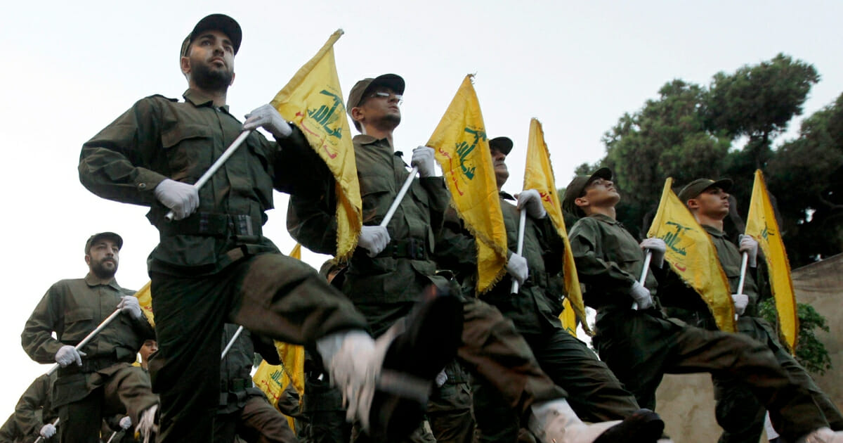 Hezbollah fighters parade Nov. 12, 2010, in Beirut, Lebanon.