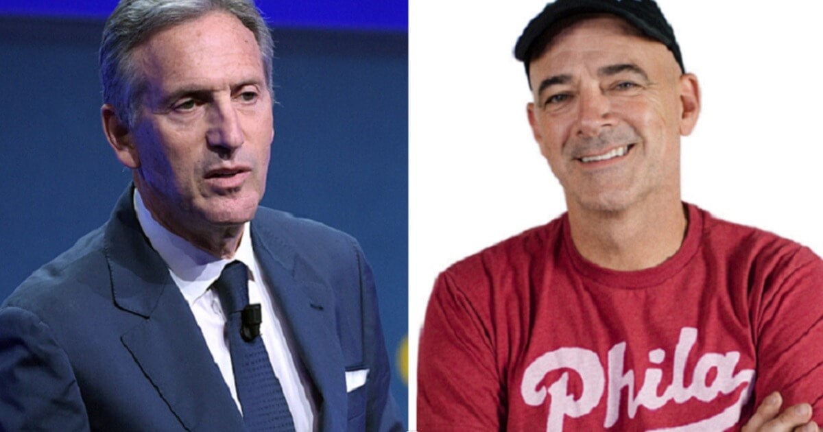 Howard Schultz, left; and Todd Carmichael, right.