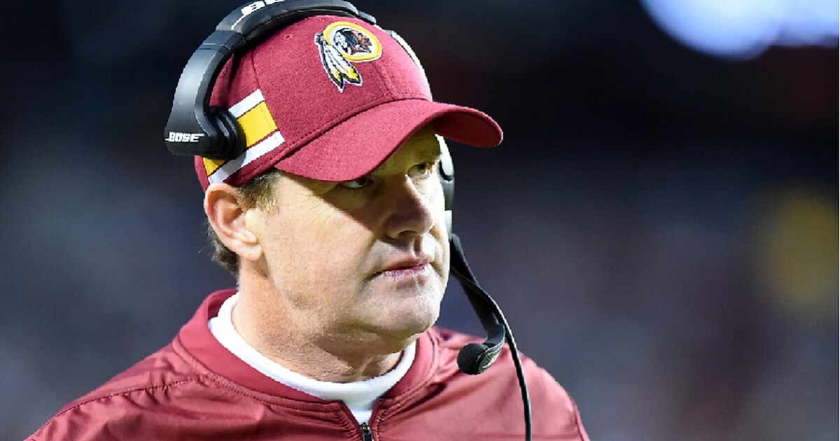 Jay Gruden on the sidelines.