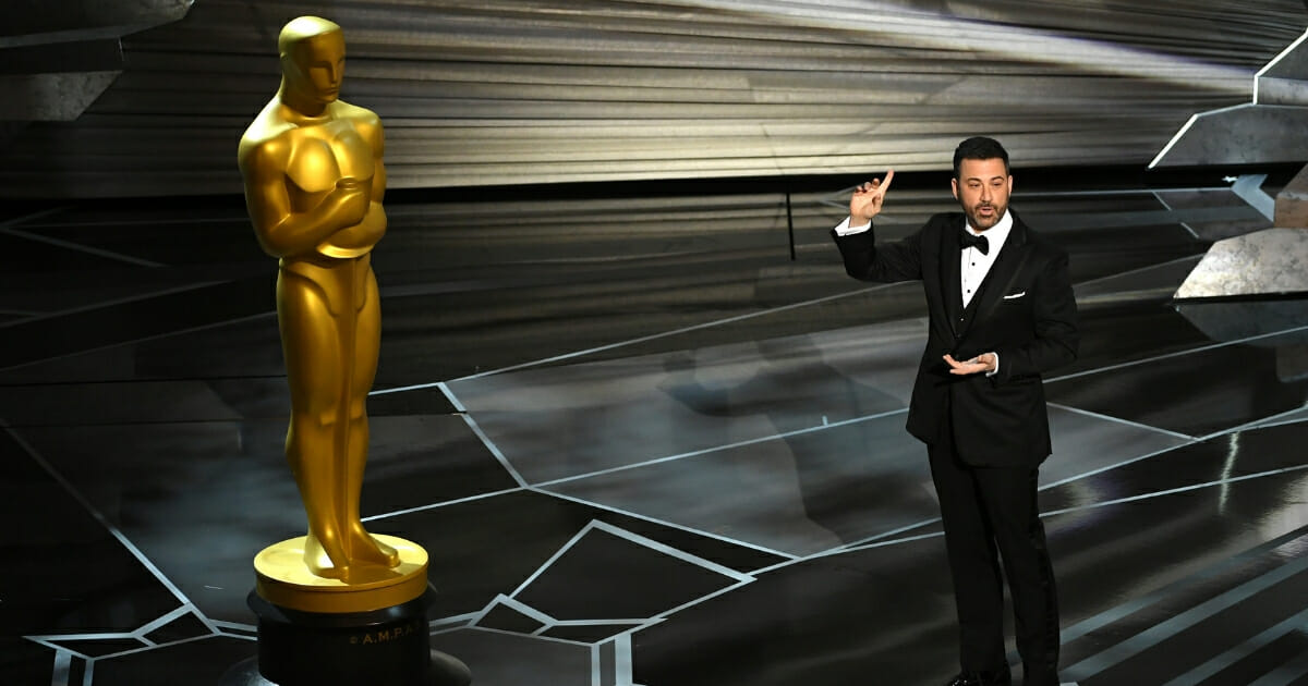 Host Jimmy Kimmel speaks onstage during the 90th Annual Academy Awards at the Dolby Theatre at Hollywood & Highland Center on March 4, 2018 in Hollywood, California.