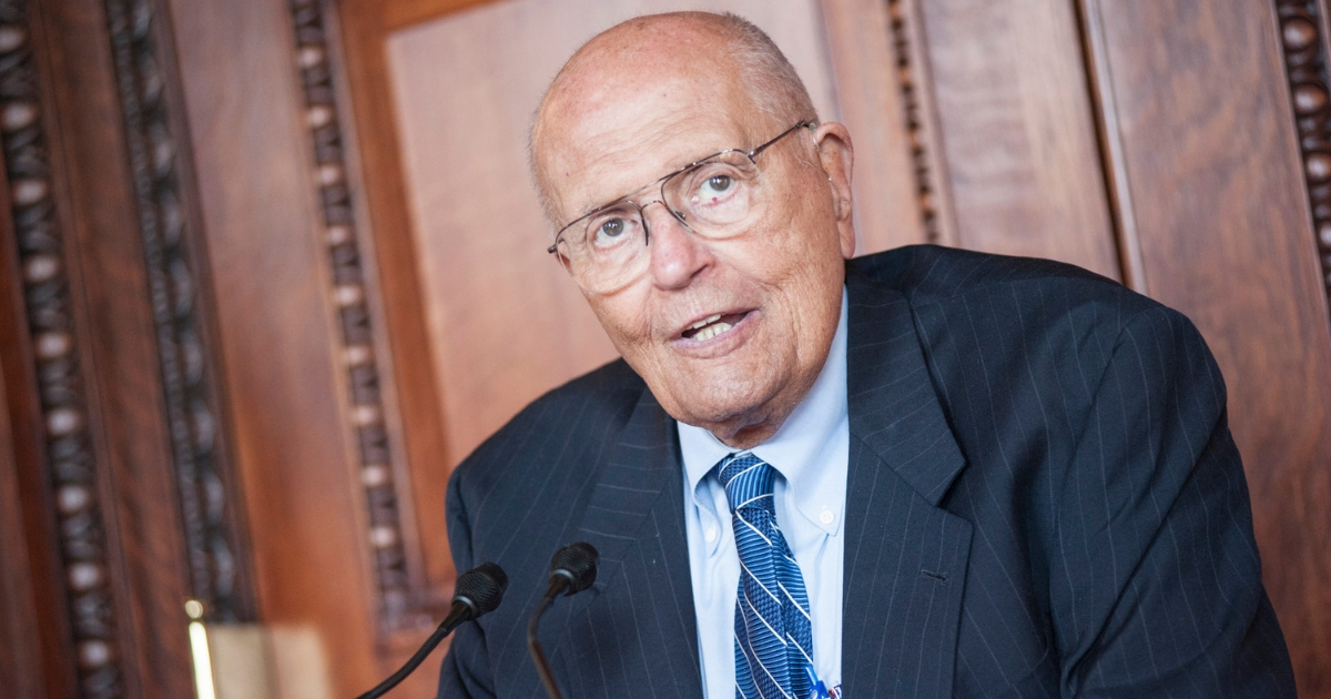 John Dingell speaks during the 2013 Library Of Congress Gershwin Prize kick-off luncheon at the Thomas Jefferson Building on May 21, 2013 ,in Washington, D.C.