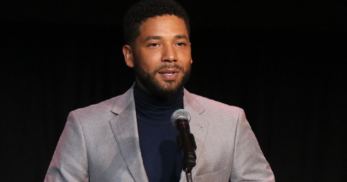Television actor Jussie Smollett in a December file photo.