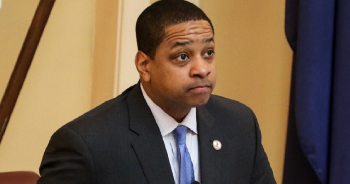 Virginia Lt. Gov. Justin Fairfax presides over a session of the state Senate in the capital of Richmond on Monday.