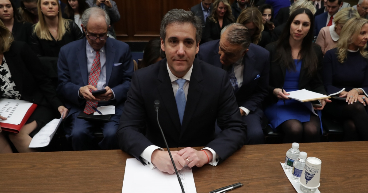 Michael Cohen, former attorney for President Donald Trump arrives to testify before the House Oversight Committee on Capitol Hill Feb. 27, 2019, in Washington, D.C.