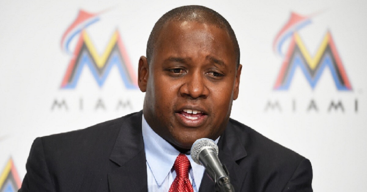 Michael Hill, Marlins president for baseball operations.