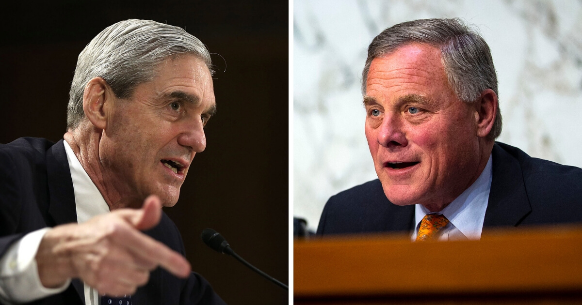 Special counsel Robert Mueller, left, and Sen. Richard Burr, R-N.C., right, chairman of the Senate Intelligence Committee, right.