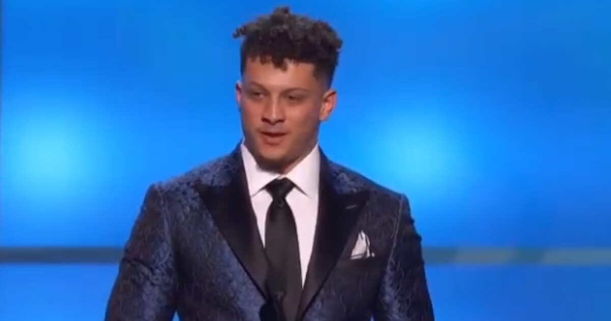 Chiefs quarterback Patrick Mahomes took home his first ever regular season MVP award on Saturday. And he made sure to direct his thanks where it's due.
