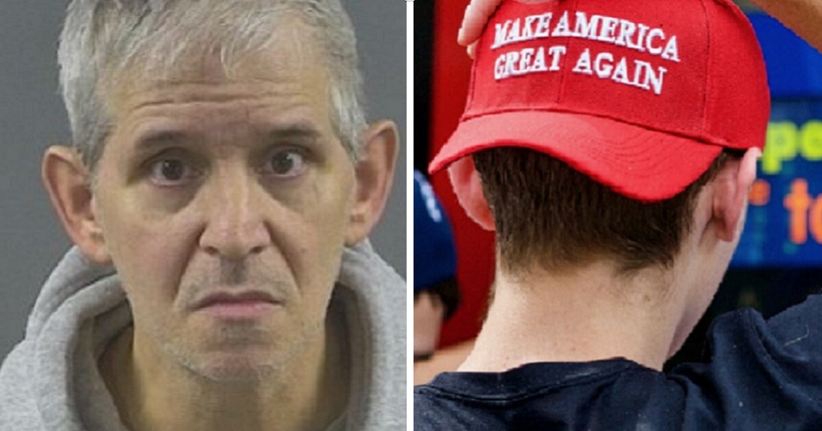 James Phillips, left; Make America Great Again hat, right.