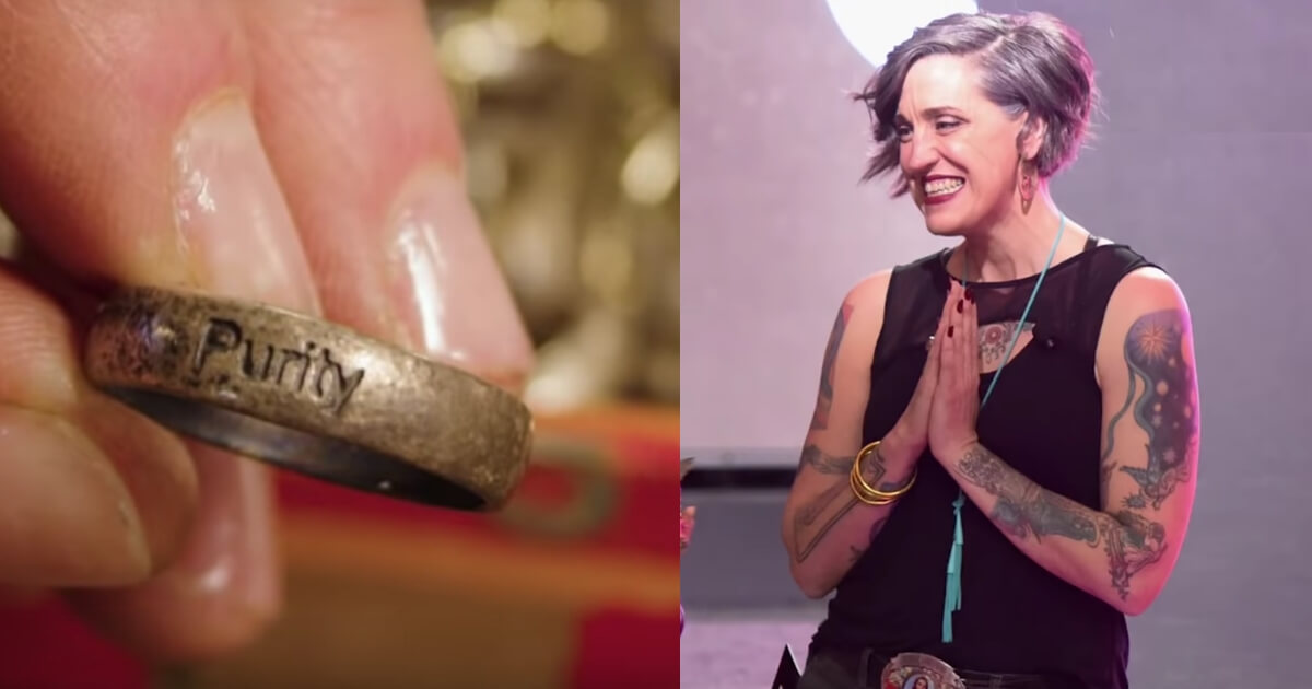 Nadia Bolz-Weber and a purity ring.