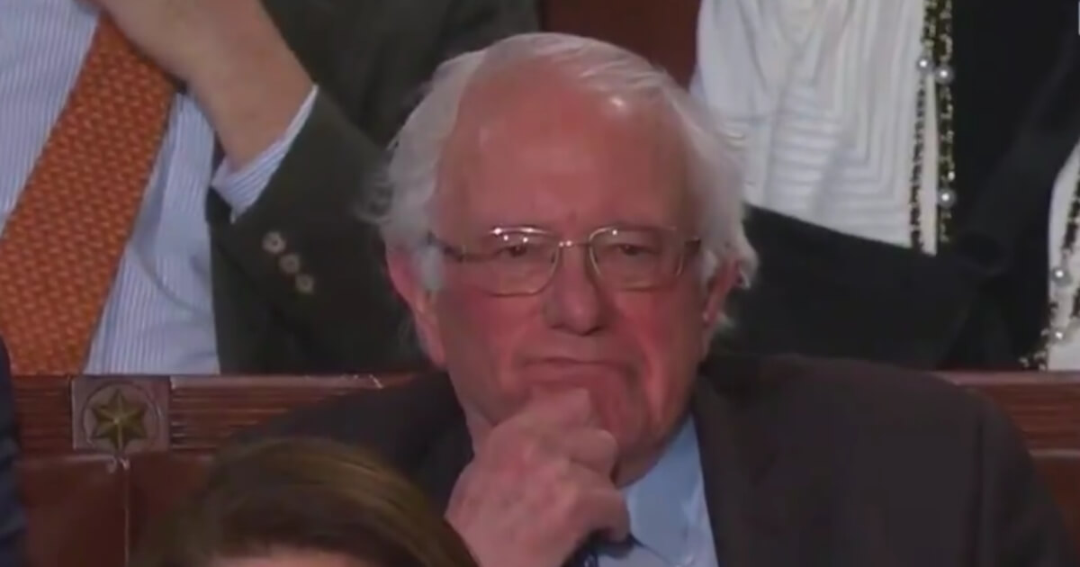 Bernie Sanders at the 2019 State of the Union address.