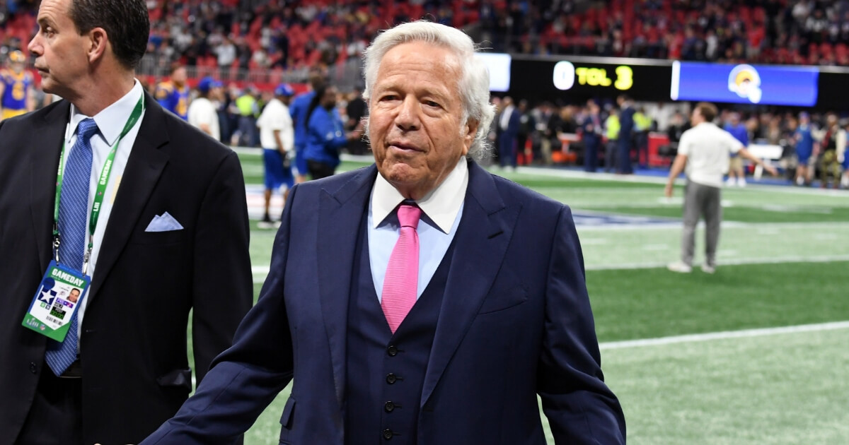 CEO of the New England Patriots Robert Kraft attends the Super Bowl LIII Pregame at Mercedes-Benz Stadium on Feb. 3 in Atlanta.