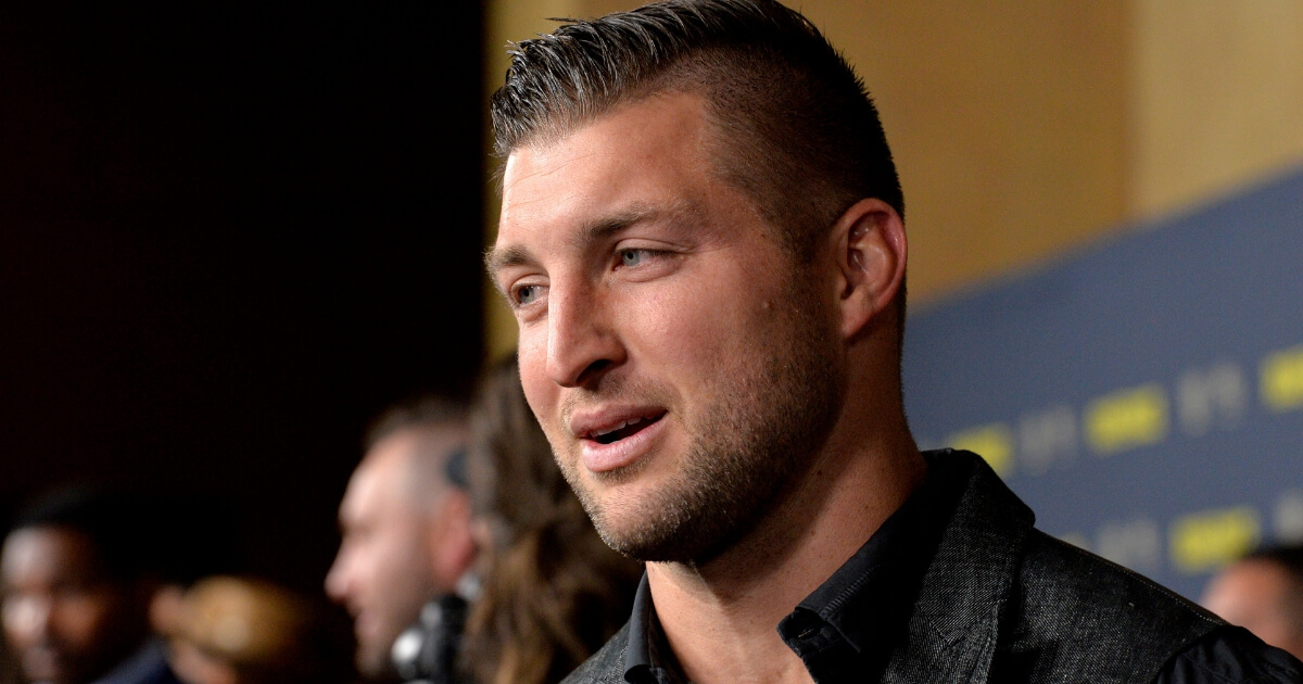 Tim Tebow, producer of the movie "Run the Race," attends its premiere Feb. 11 at the Egyptian Theatre in Hollywood, California.
