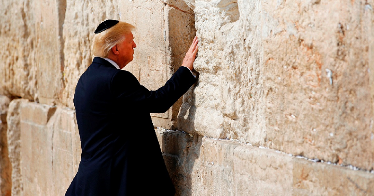 President Donald Trump visits the Western Wall in Jerusalem in May 2017.