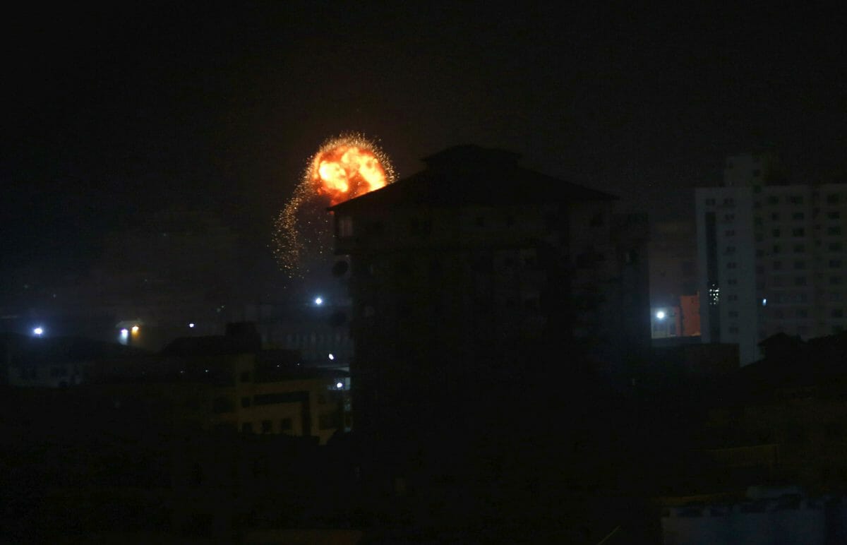 Israeli airstrikes in Gaza.