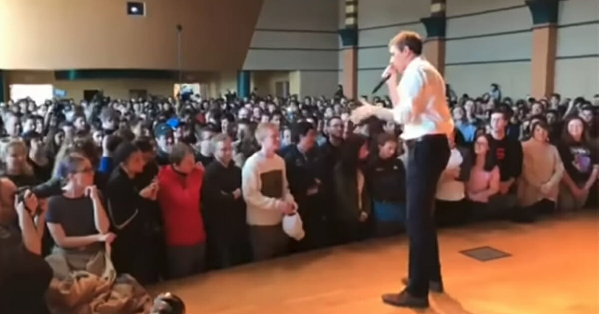 Beto O'Rourke answers questions at Penn State campaign stop