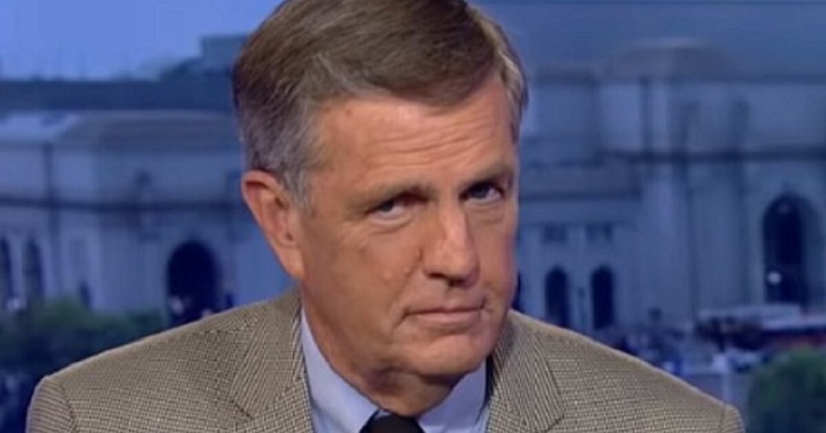 Screen shot of Brit Hume on the Fox News set.