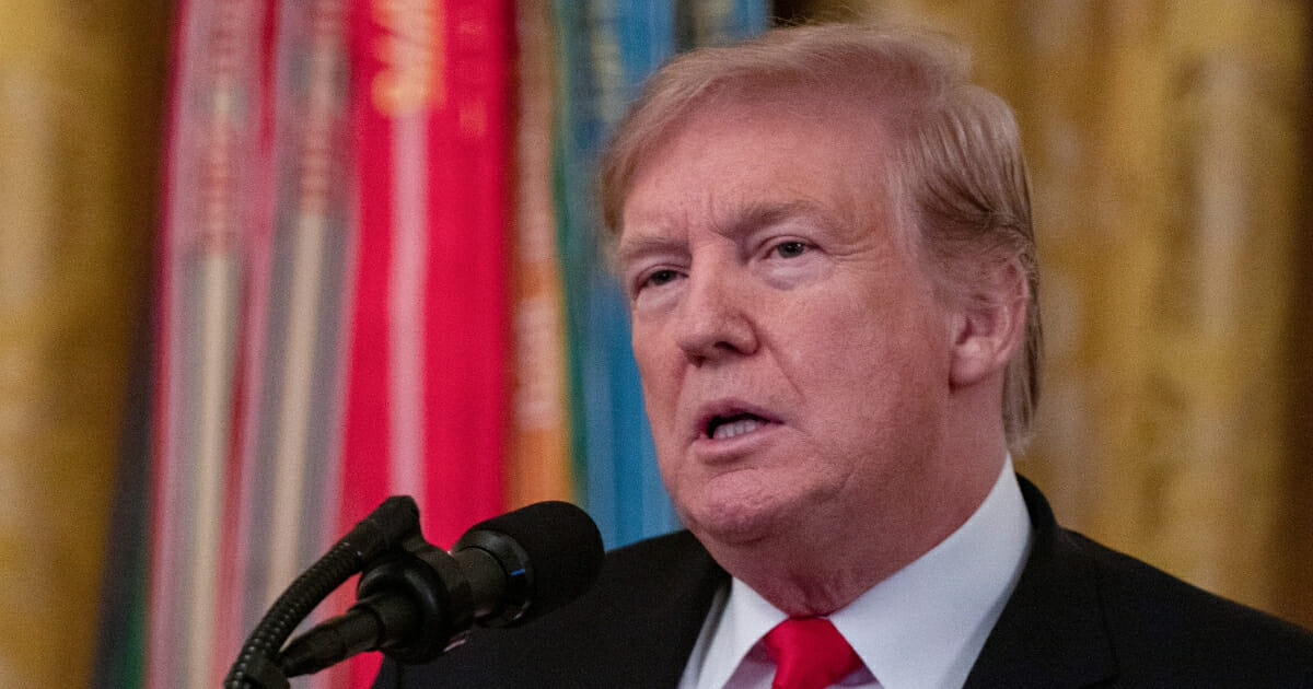President Donald Trump speaks at the White House March 27, 2019, in Washington, D.C.