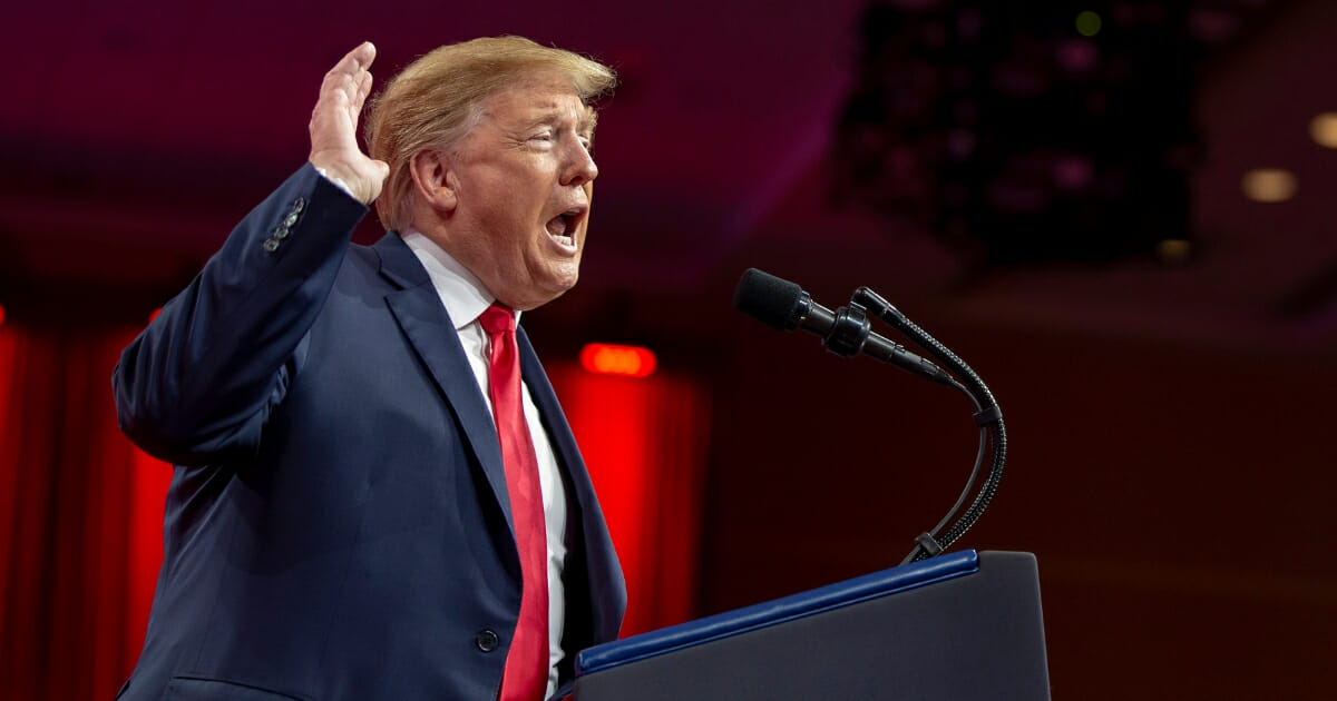 President Donald Trump speaks during CPAC 2019 on March 02, 2019 in National Harbor, Maryland. The American Conservative Union hosts the annual Conservative Political Action Conference to discuss conservative agenda.