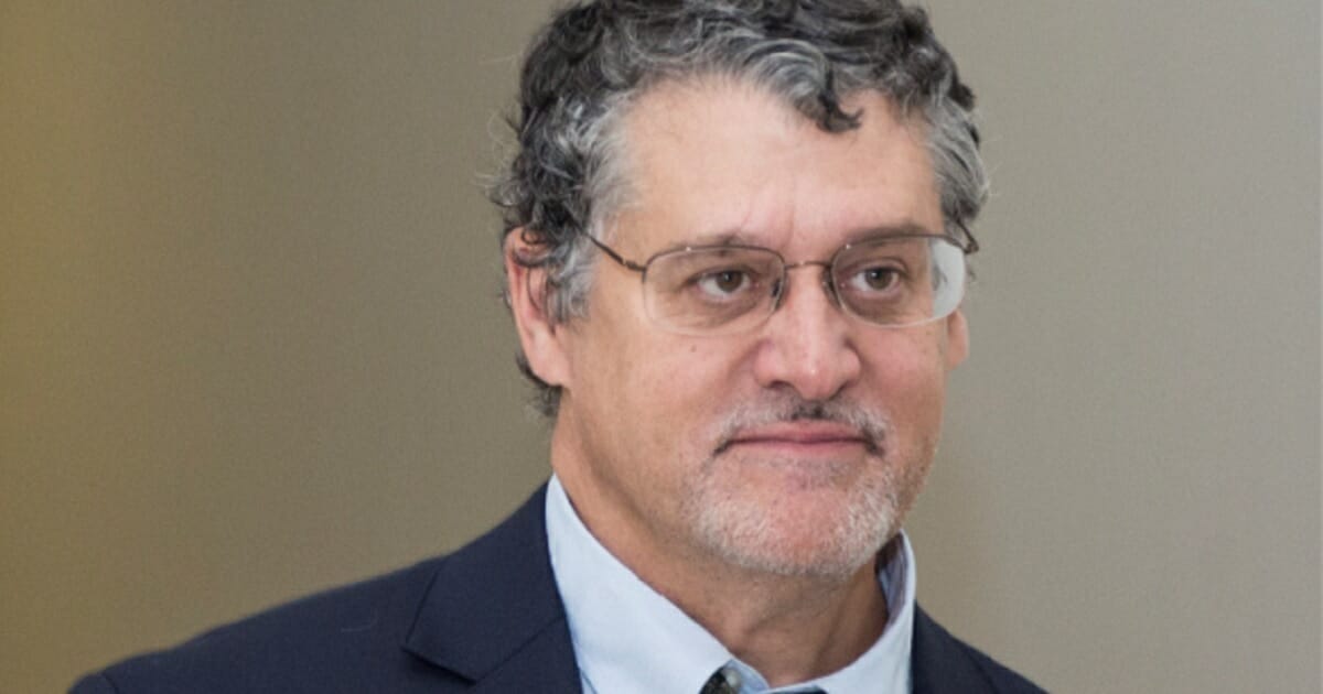 Glenn Simpson, the co-founder of the political research firm Fusion GPS, is pictured after meeting with the House Judiciary Committee in October 2018.