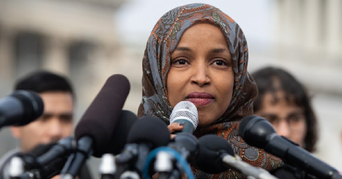 Minnesota Democratic Rep. Ilhan Omar is pictured in a file photo from February.