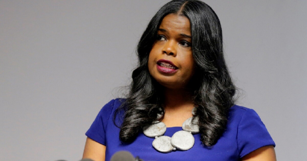 Cook County, Illinois, State's Attorney Kim Foxx speaks at a news conference Feb. 19.